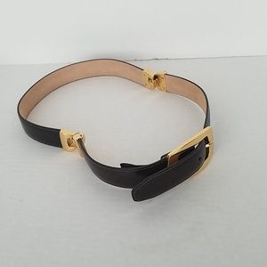 Brighton Black and Gold Women's Belt